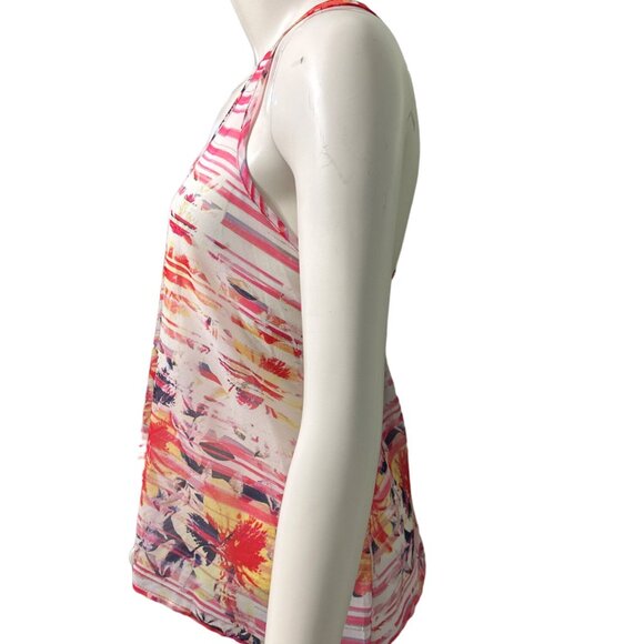 Aeropostale Sexy Sheer Lightweight Sleeveless Racer Tie Back Blouse Size Medium - Picture 2 of 12